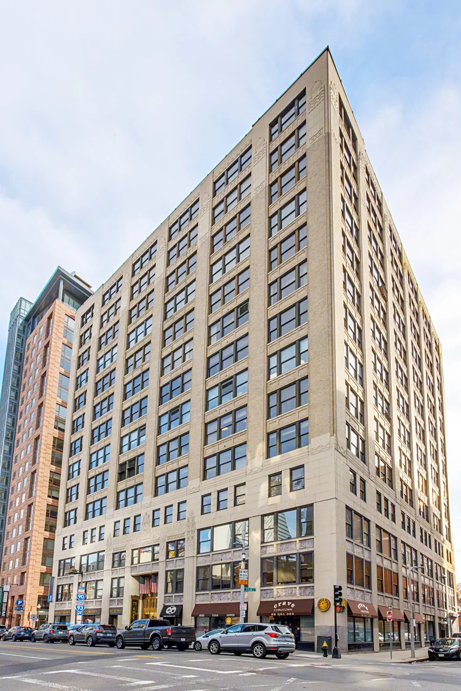 Exterior of the building at 75 Kneeland Street, the planned RAD Boston storage location